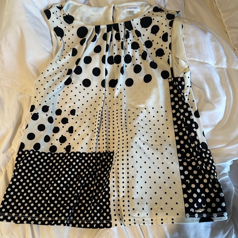 Calvin Klein blouse sleeveless 1x